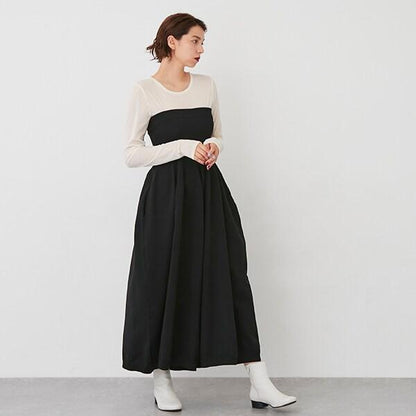 【LADIES】寬鬆腰身2WAY抹胸連體褲