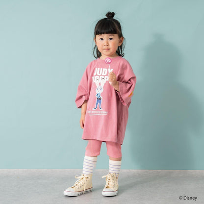 【瘋狂動物城】徽章刺繡寬鬆短袖T恤