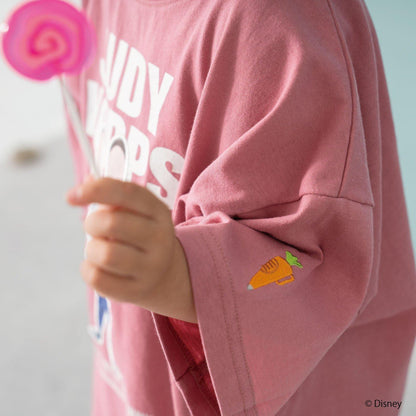 【瘋狂動物城】徽章刺繡寬鬆短袖T恤