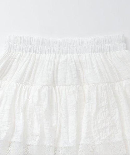 蕾絲層疊裙褲【韓國時尚】