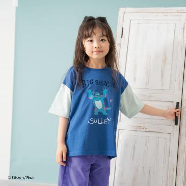 【怪獸電力公司】手繪印花寬鬆短袖T恤