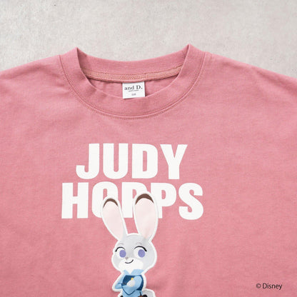 【瘋狂動物城】徽章刺繡寬鬆短袖T恤