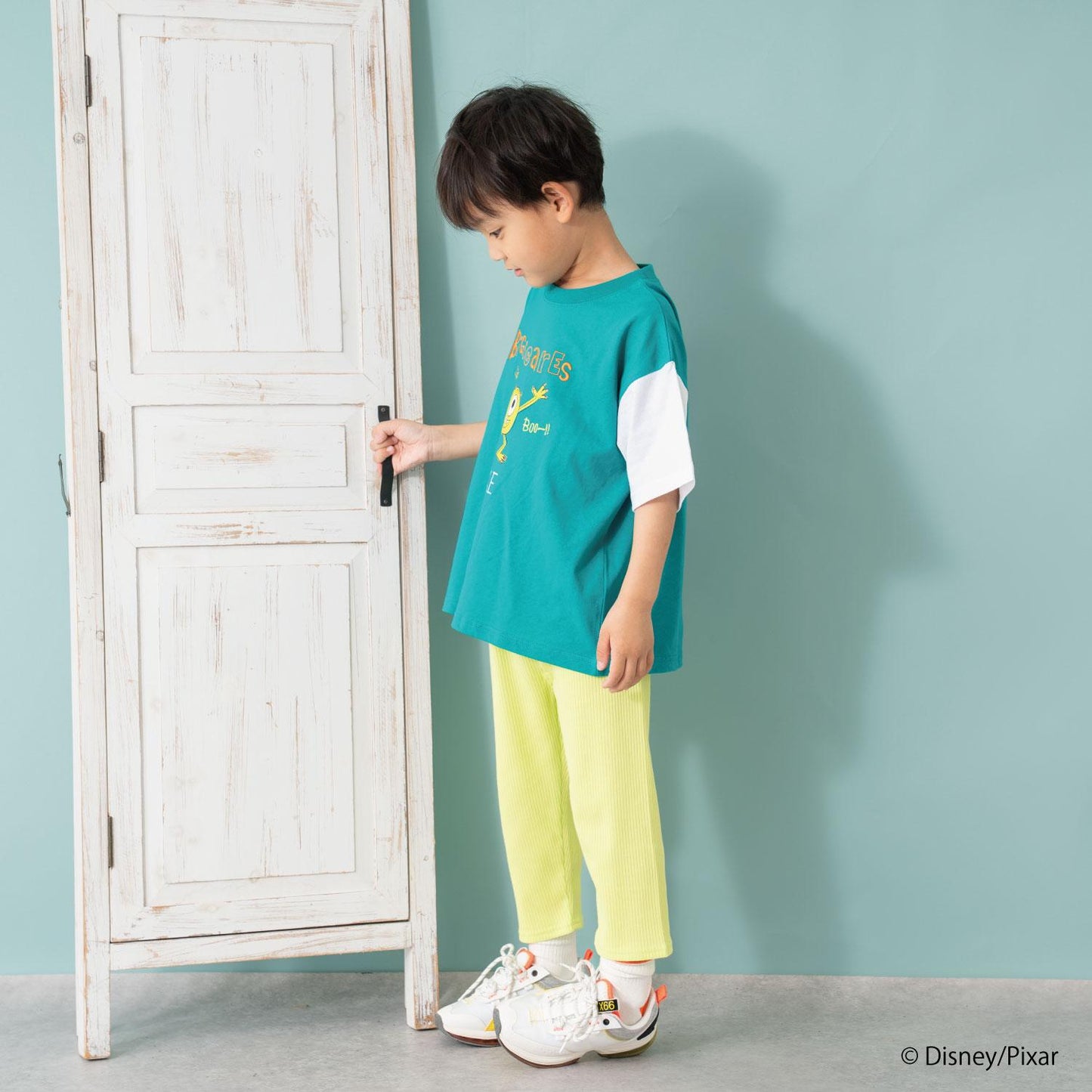 【怪獸電力公司】手繪印花寬鬆短袖T恤