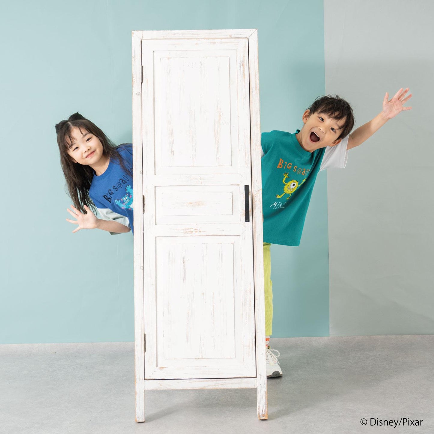 【怪獸電力公司】手繪印花寬鬆短袖T恤