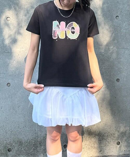 NO SWEET印花短袖T恤