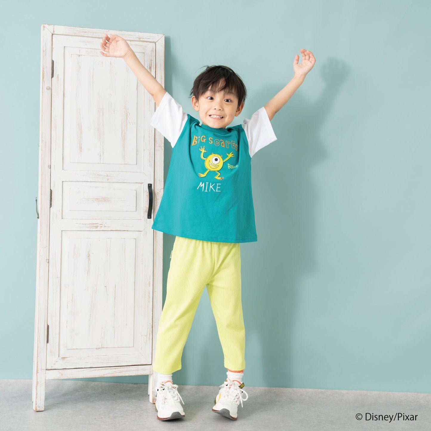 【怪獸電力公司】手繪印花寬鬆短袖T恤