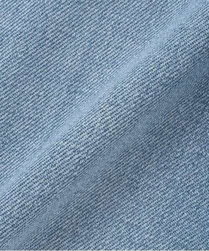 牛仔褲腳加工寬鬆長褲【韓國時尚】