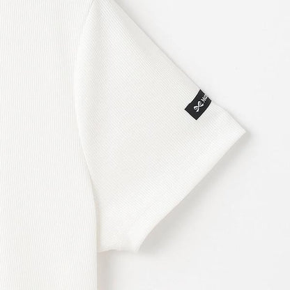 蝴蝶結網眼T恤套裝