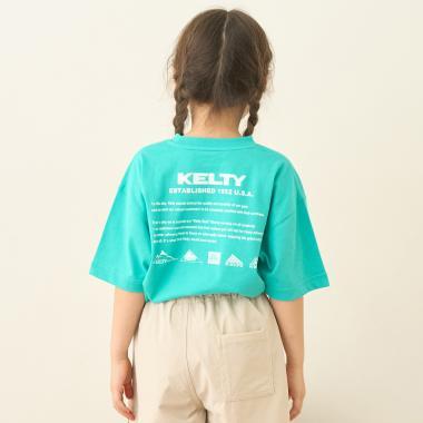 【接觸冷感】【KELTY】圖案拼接T恤