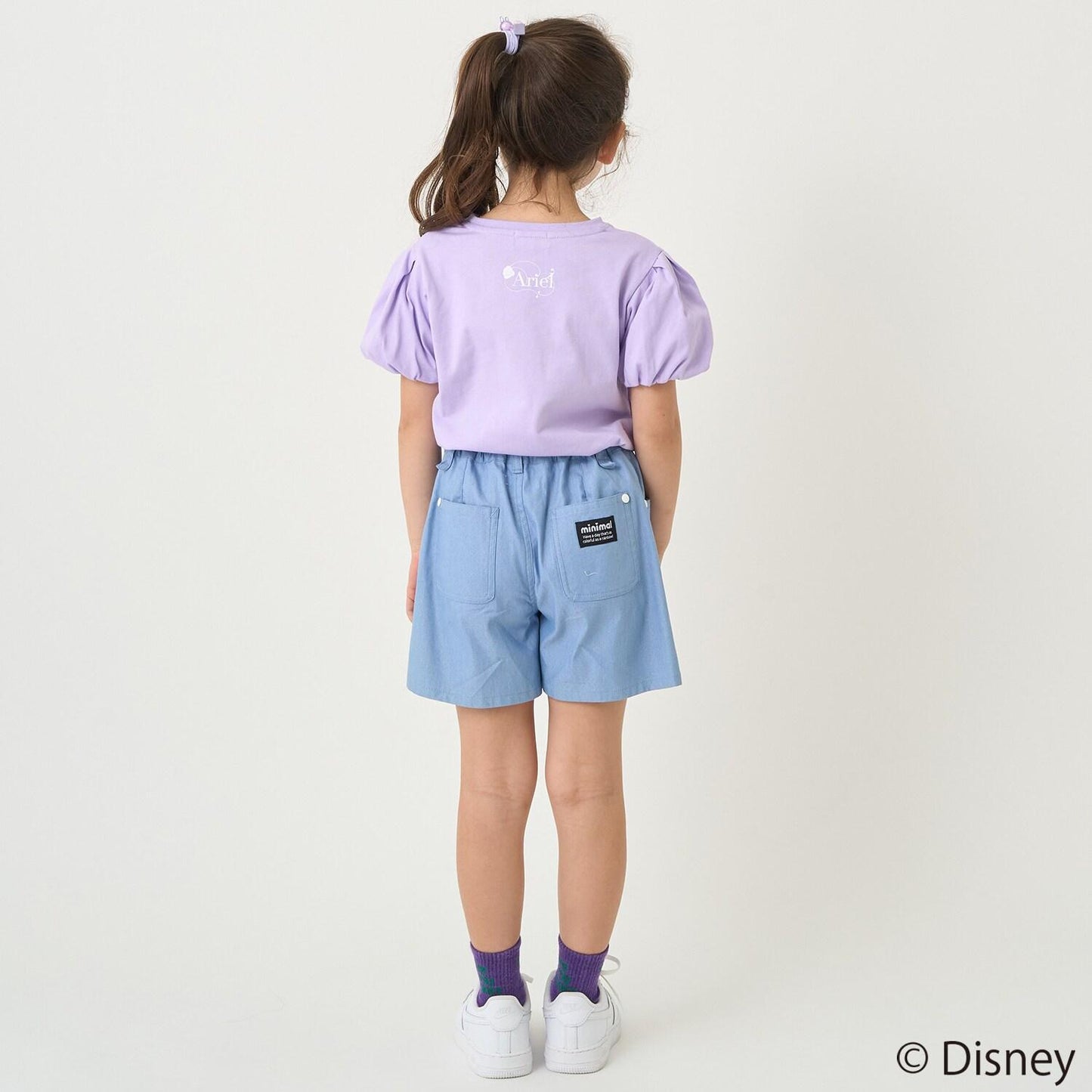 防汙防潑水《迪士尼》公主泡泡袖T恤