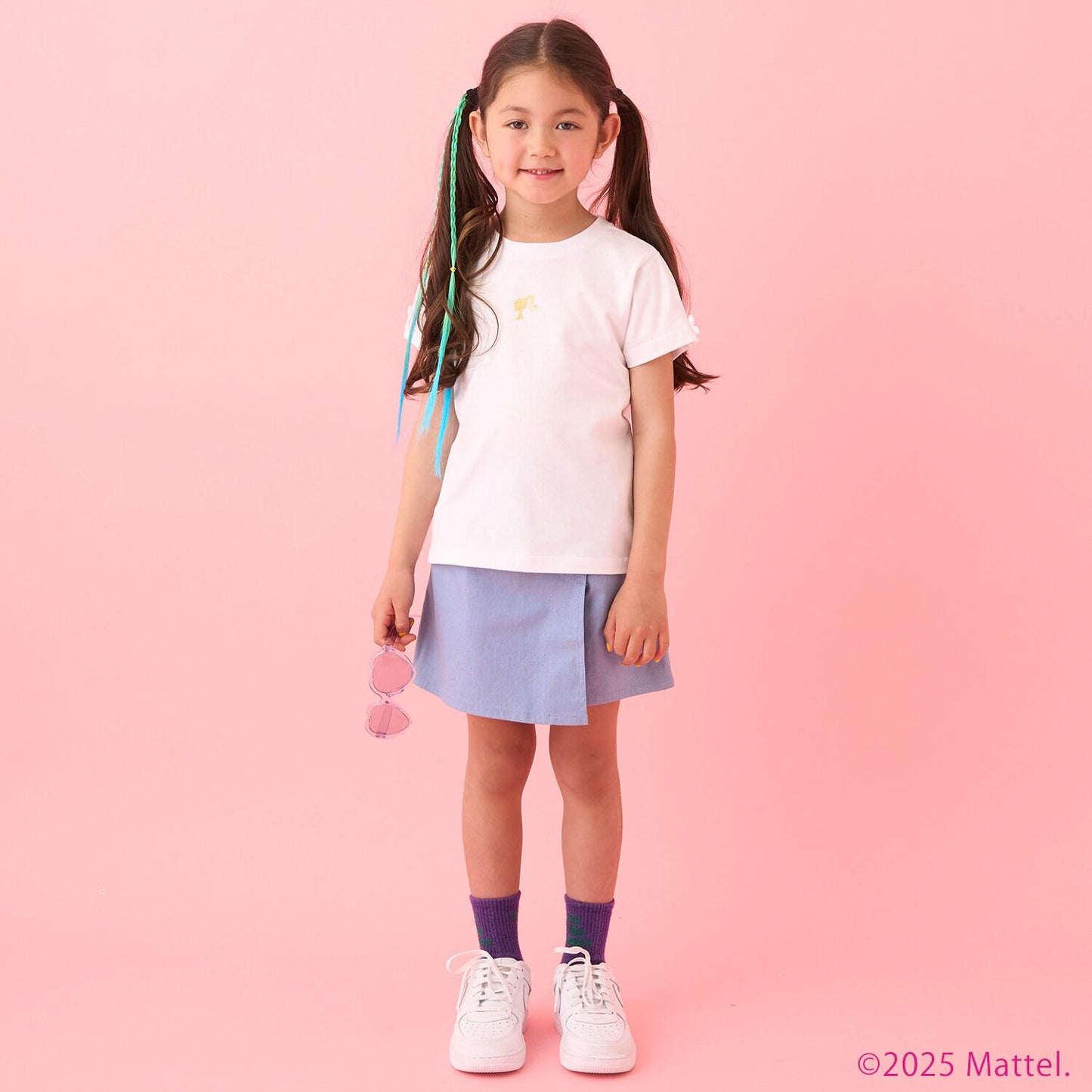 【Barbie】袖褶T恤