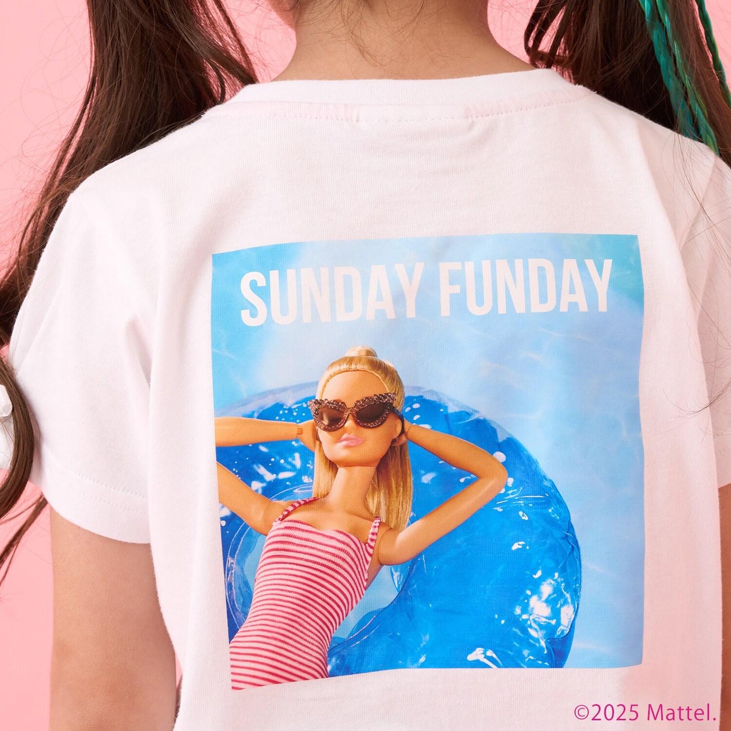 【Barbie】袖褶T恤