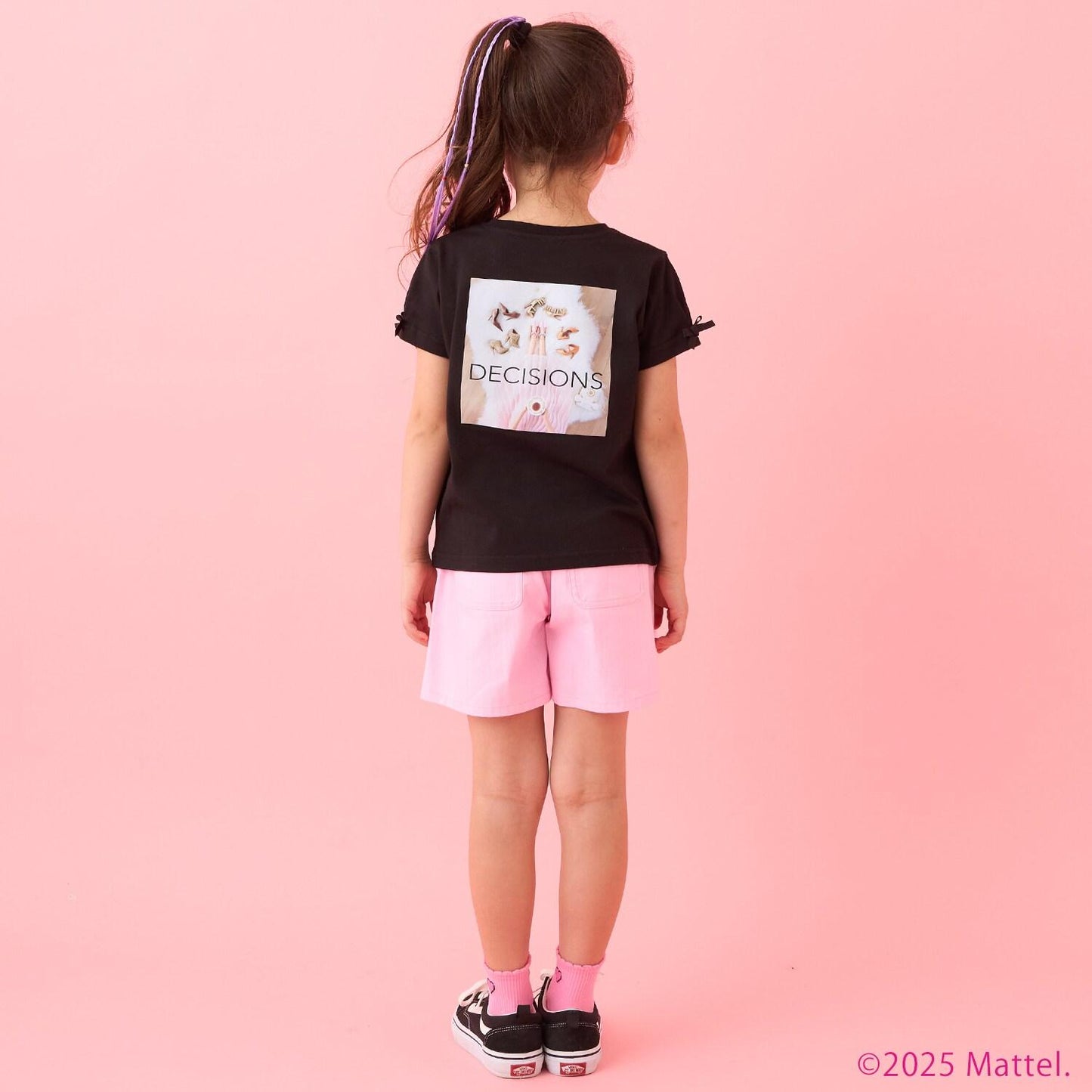 【Barbie】袖褶T恤