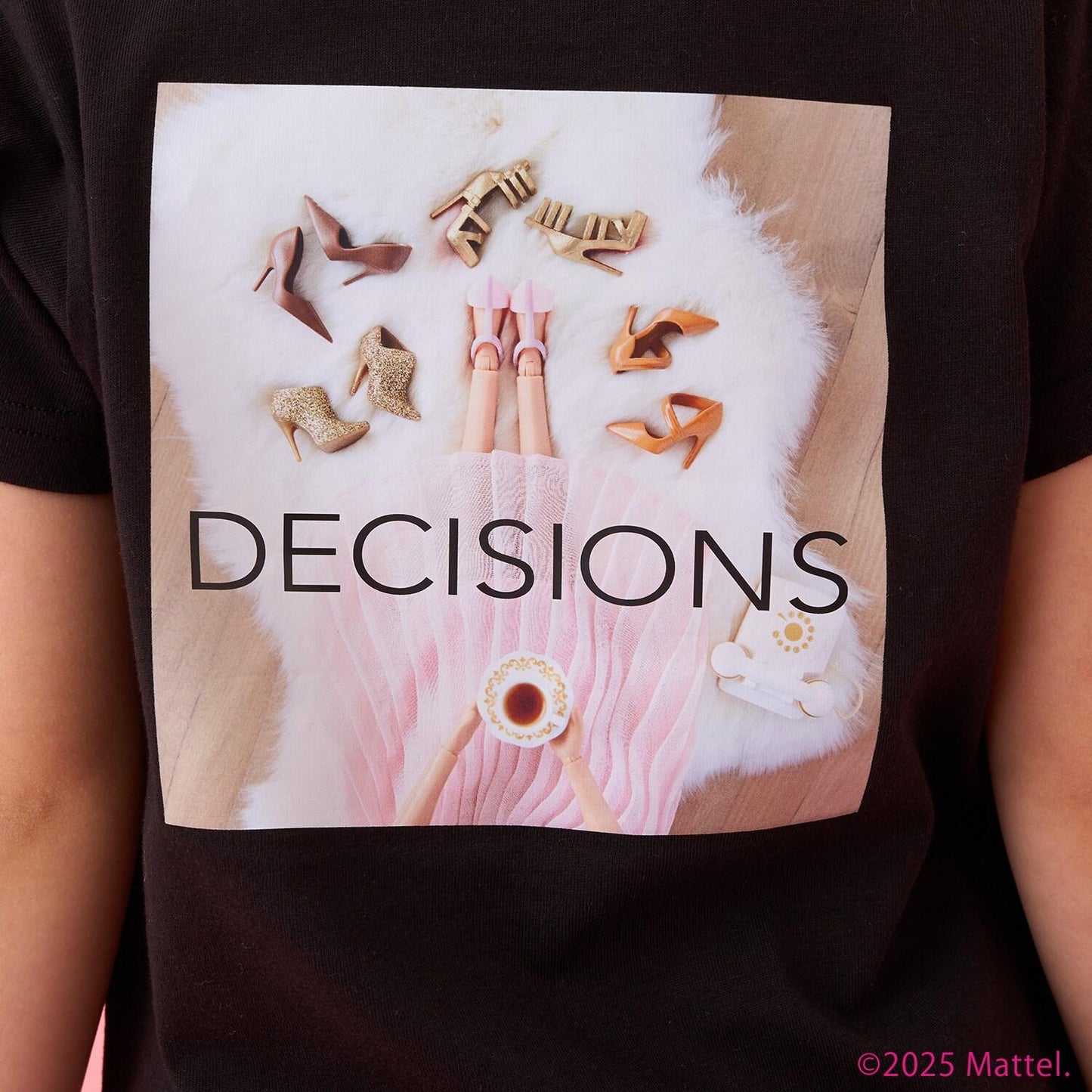 【Barbie】袖褶T恤