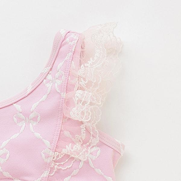 【芭蕾】蝴蝶結提花圖案連體服