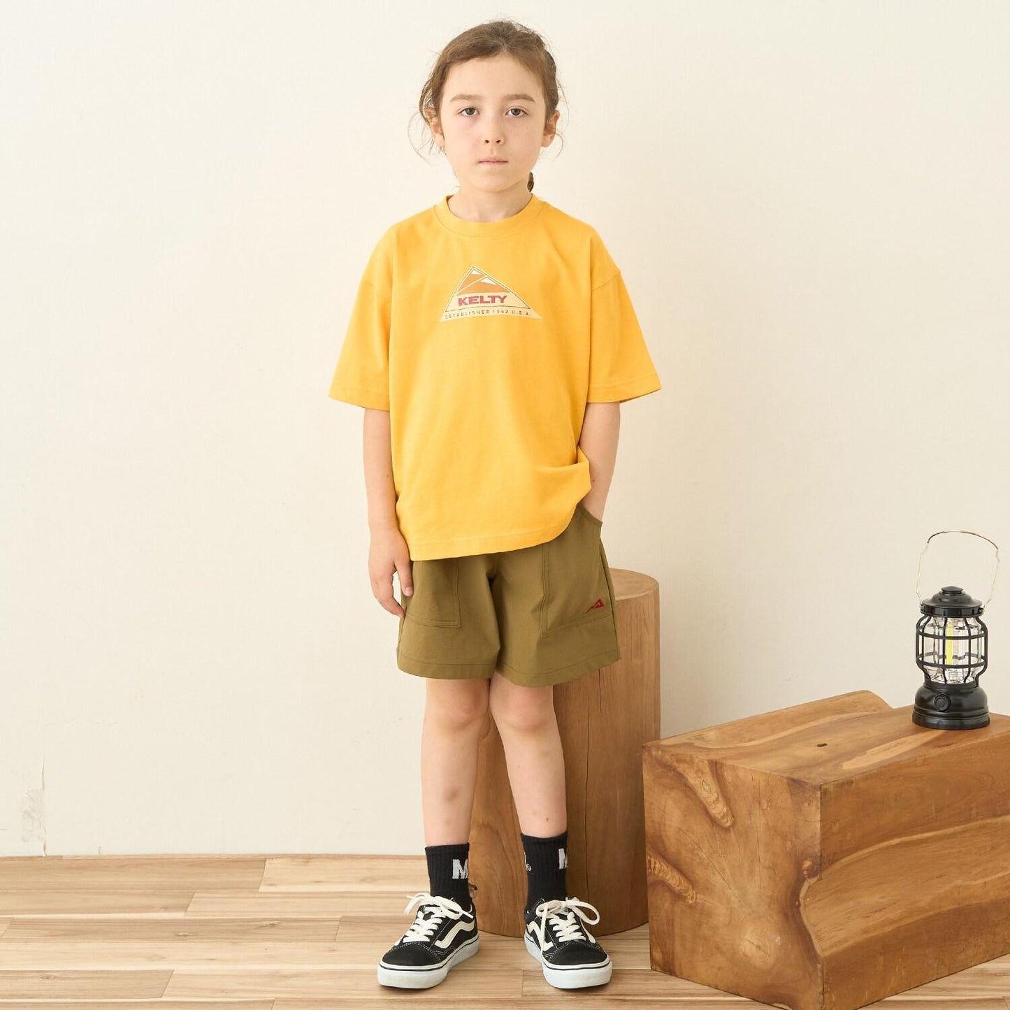 【接觸冷感】【KELTY】圖案拼接T恤