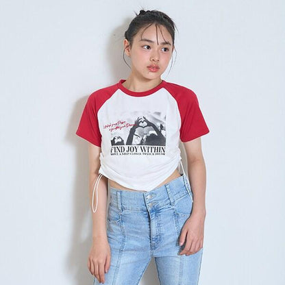 【LTXC】【吸水速幹/清爽】拼色插肩袖T恤