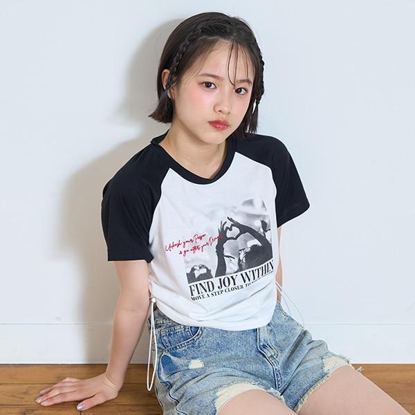 【LTXC】【吸水速幹/清爽】拼色插肩袖T恤