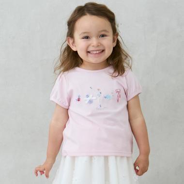 【接觸冷感】芭蕾元素T恤