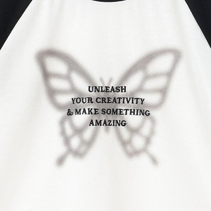 【LTXC】【吸水速幹/清爽】拼色插肩袖T恤