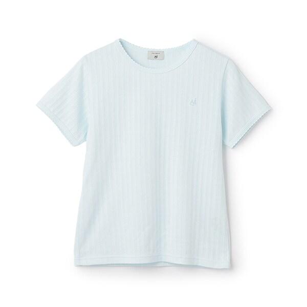 【AMI】鏤空花邊T恤