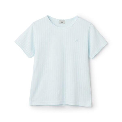 【AMI】鏤空花邊T恤