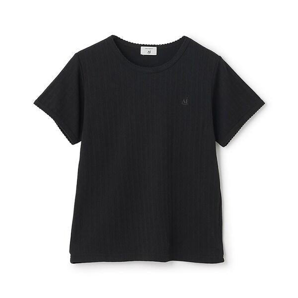 【AMI】鏤空花邊T恤