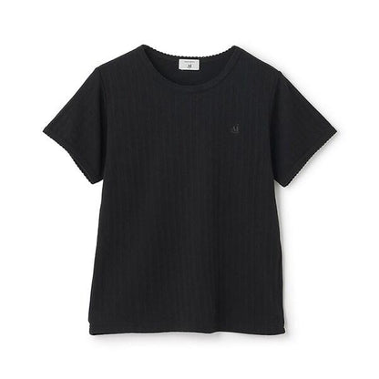 【AMI】鏤空花邊T恤