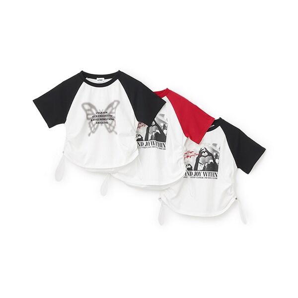 【LTXC】【吸水速幹/清爽】拼色插肩袖T恤