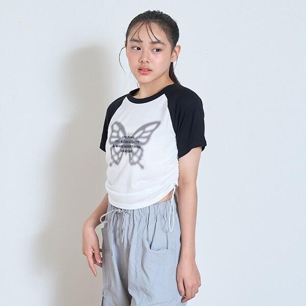 【LTXC】【吸水速幹/清爽】拼色插肩袖T恤