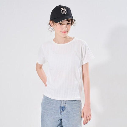 【AMI】鏤空花邊T恤