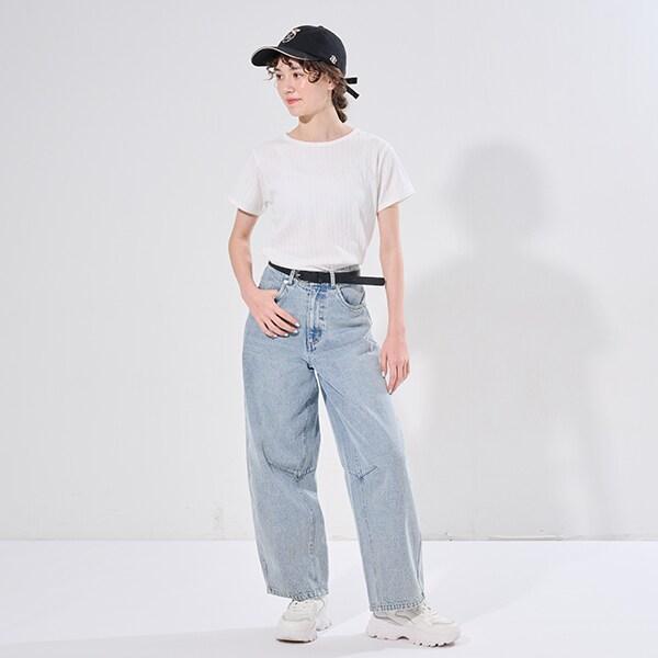 【AMI】鏤空花邊T恤