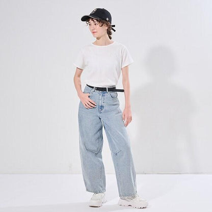 【AMI】鏤空花邊T恤