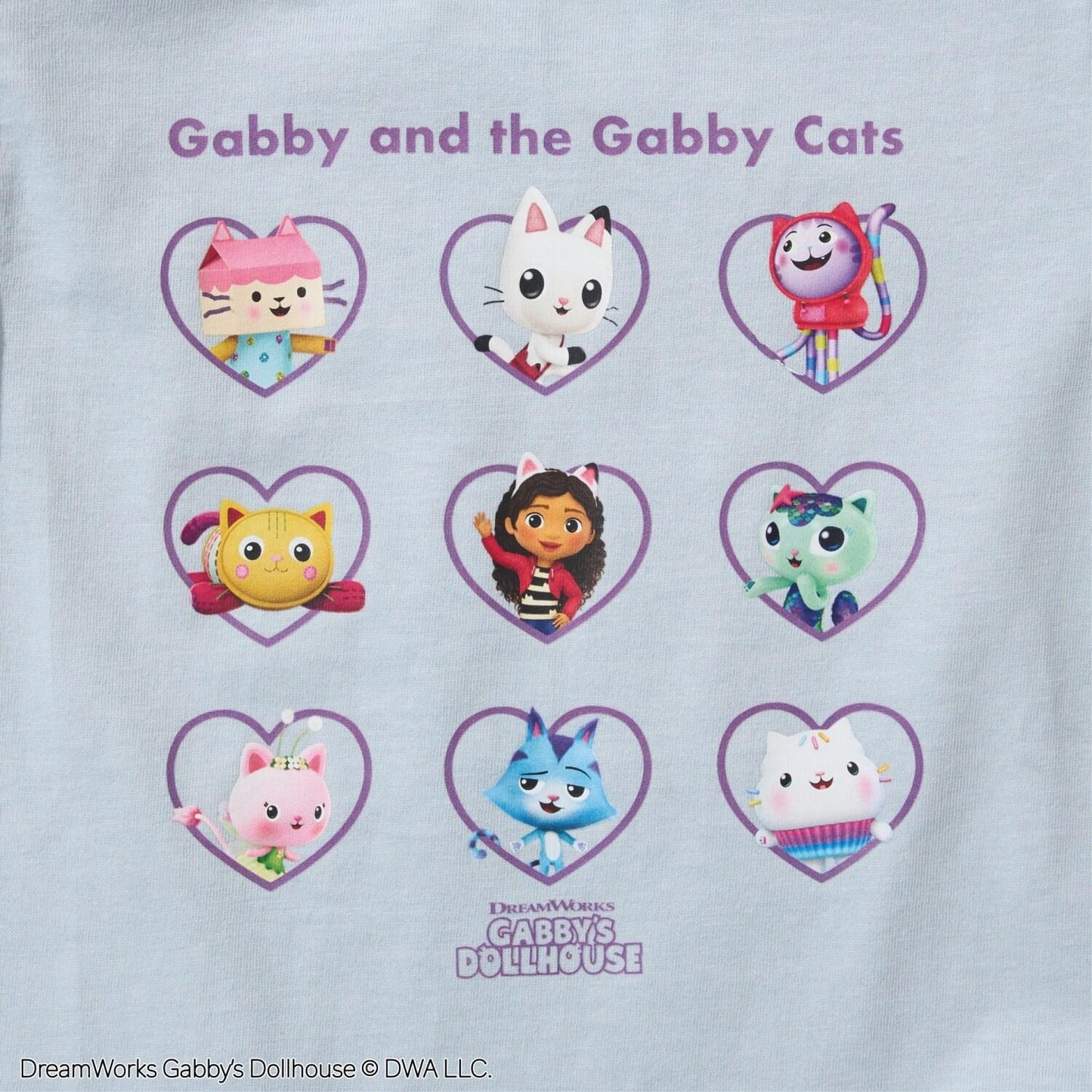 【Gabby’s Dollhouse】【軟棉】泡泡袖印花T恤