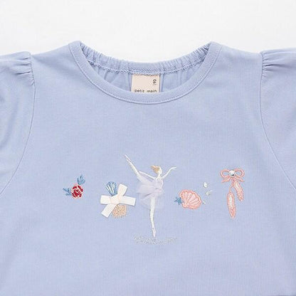 【接觸冷感】芭蕾元素T恤