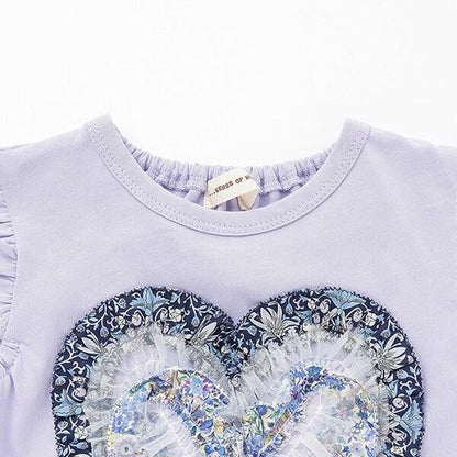 荷葉邊愛心無袖T恤