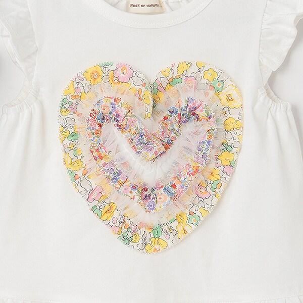 荷葉邊愛心無袖T恤