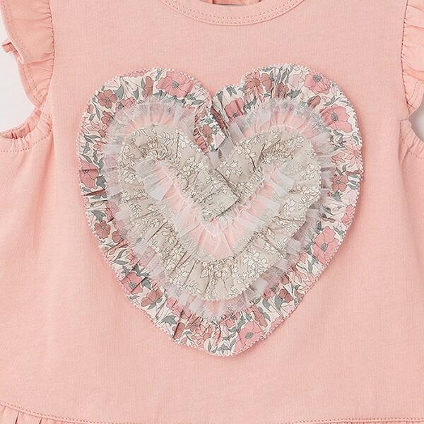 荷葉邊愛心無袖T恤