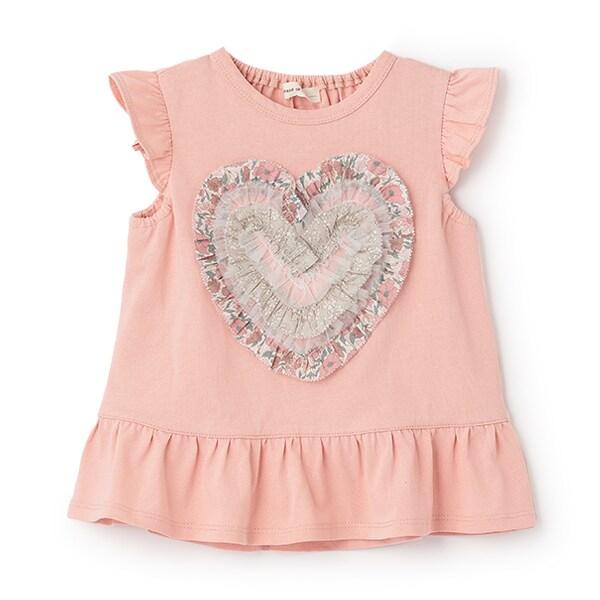 荷葉邊愛心無袖T恤