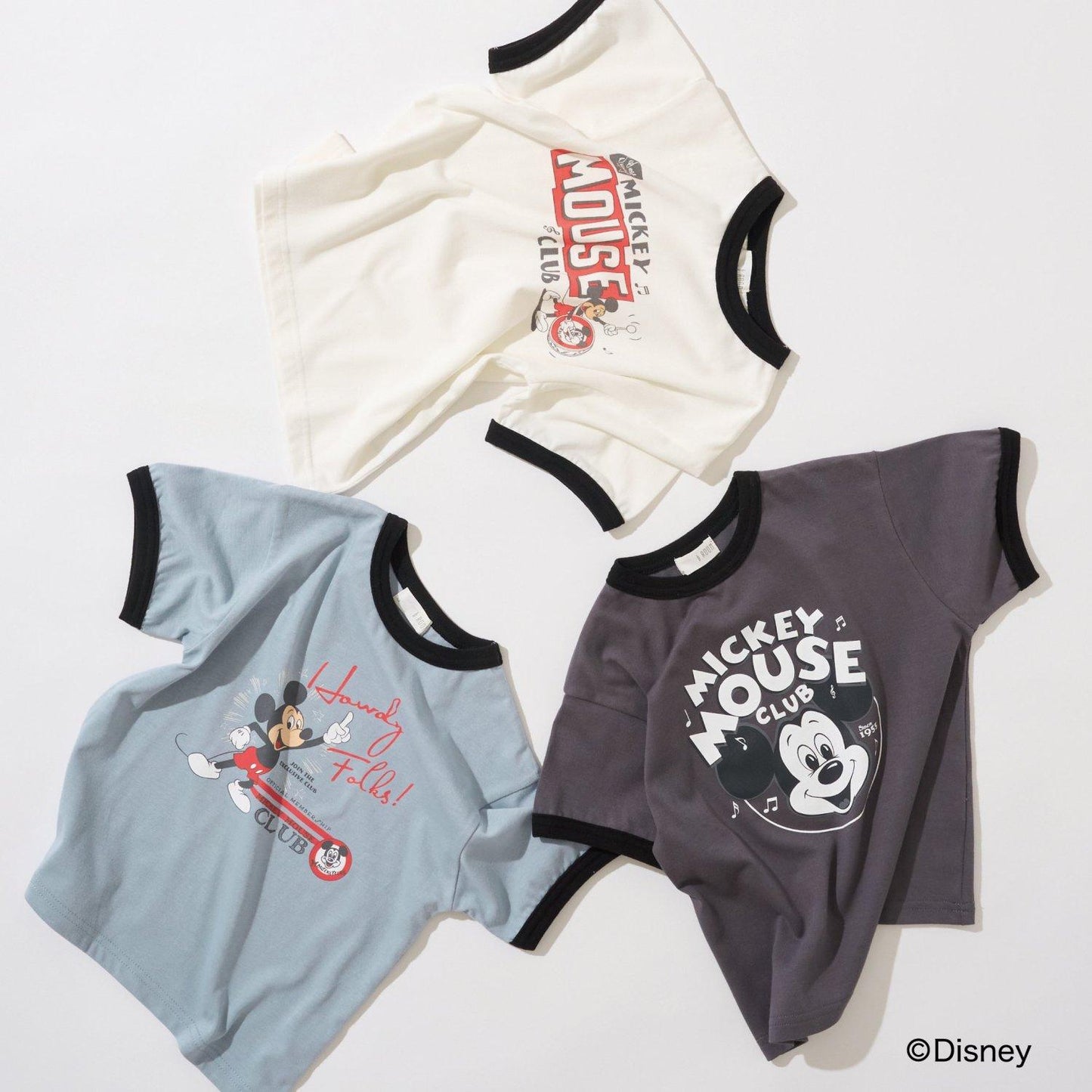 【迪士尼】【舒適天竺】多款印花撞色圓領T恤