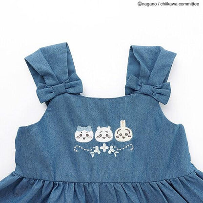 《chiikawa》刺繡荷葉邊女襯衫