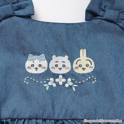 《chiikawa》刺繡荷葉邊女襯衫