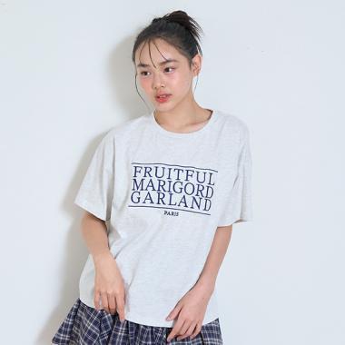 【GOODPRICE】【純棉100%】三段標語刺繡T恤