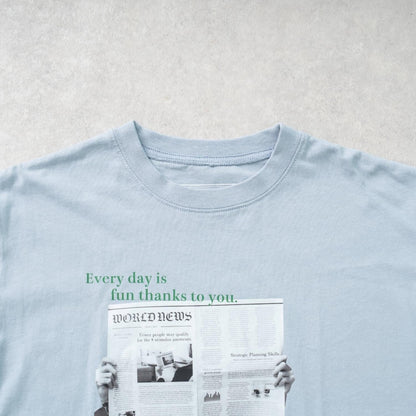 【純棉100%】【365D】【爸爸同款】兒童照片印花短袖T恤