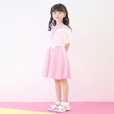 透視襯衫拼接連衣裙