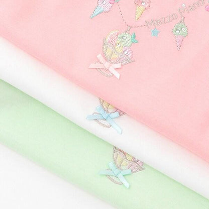 項鍊刺繡露肩兩穿短袖T恤