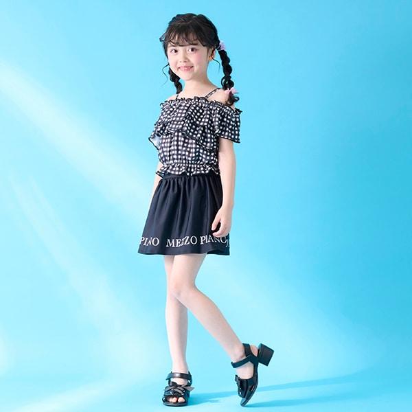 【SWIM】一字肩荷葉邊分體泳衣