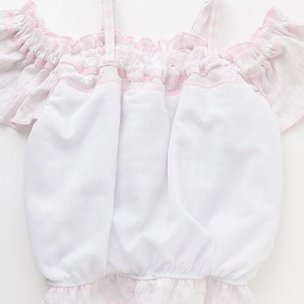 【SWIM】一字肩荷葉邊分體泳衣