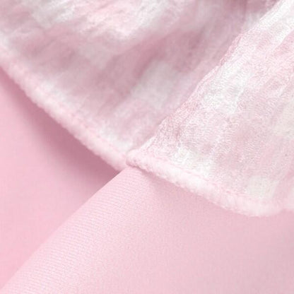 【SWIM】一字肩荷葉邊分體泳衣