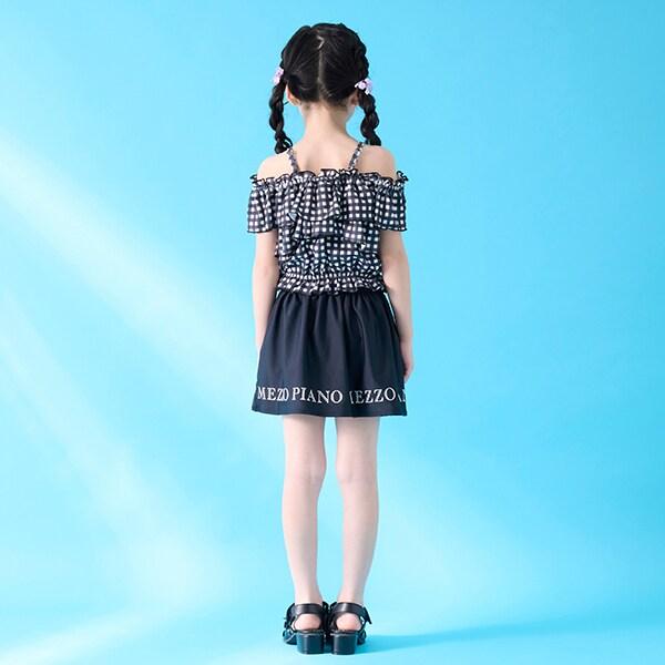 【SWIM】一字肩荷葉邊分體泳衣